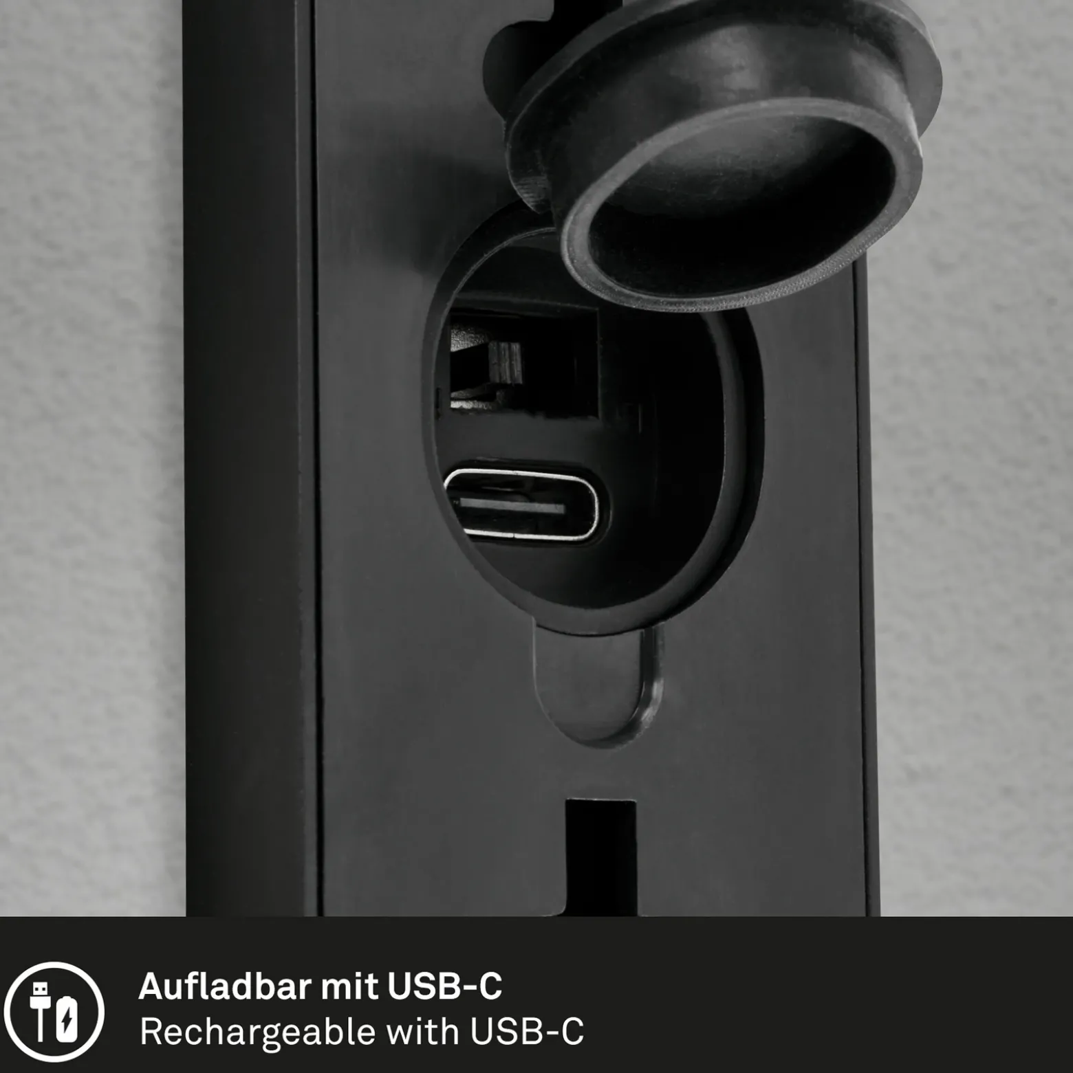 Aplique LED para exterior con batería 3787015, negro, sensor, arriba/abajo