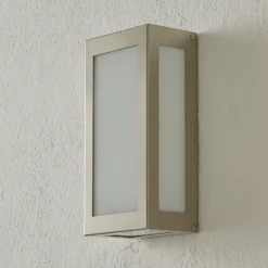 Aplique LED para exterior con sensor Aqua Rain, acero inoxidable