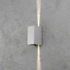 Aplique LED para exterior Cremona 8 cm gris
