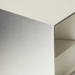 Aplique LED para exterior Cube, color aluminio, metal, 10 cm, arriba/abajo