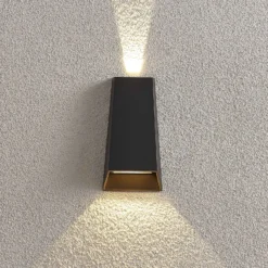 Aplique LED para exterior Dagur, gris oscuro
