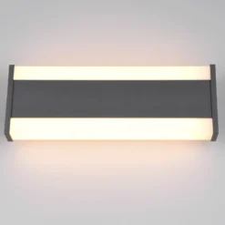 Aplique LED para exterior DAWSON, 30 cm, antracita IP54 CCT arriba/abajo