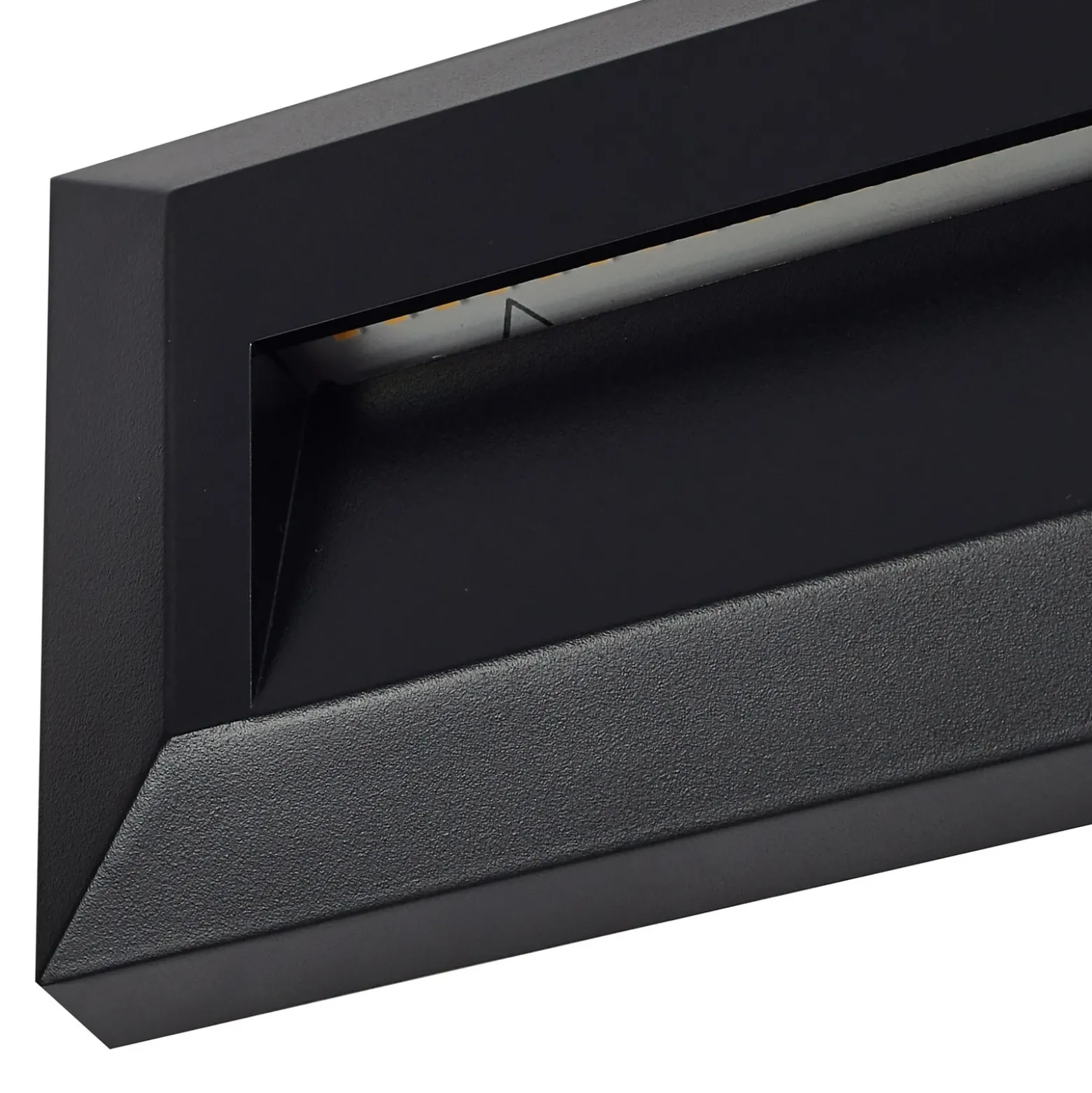 Aplique LED para exterior de Lindby, negro, juego de 2 unidades, PC