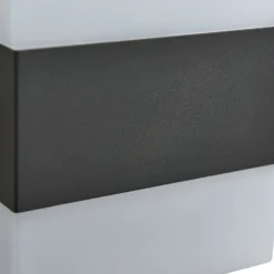 Aplique LED para exterior de Lindby Branor, aluminio, antracita, IP54