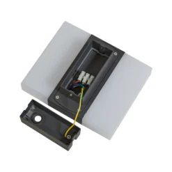 Aplique LED para exterior de Lindby Branor, aluminio, antracita, IP54