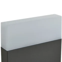 Aplique LED para exterior de Lindby Branor, aluminio, antracita, IP54