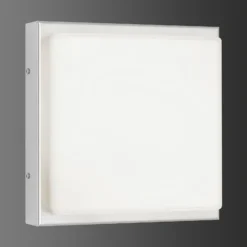 Aplique LED para exterior 046, detector de movimiento, acero inoxidable