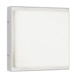 Aplique LED para exterior 046, detector de movimiento, acero inoxidable