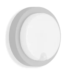 Aplique LED para exterior Dortmund Ø17cm plata