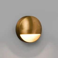 Aplique LED para exterior Drak de latón