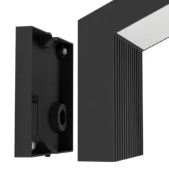 Aplique LED para exterior EGLO GROTTAZZOLINA, negro, 18 cm, IP65
