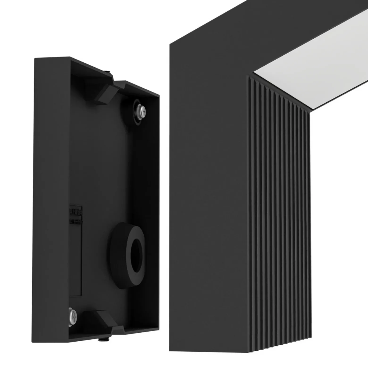 Aplique LED para exterior EGLO GROTTAZZOLINA, negro, 18 cm, IP65