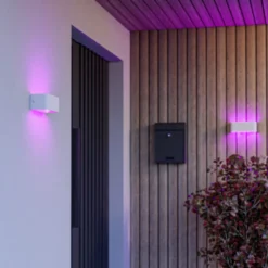 Aplique LED para exterior EGLO connect Smart SANIA-Z, blanca, IP55