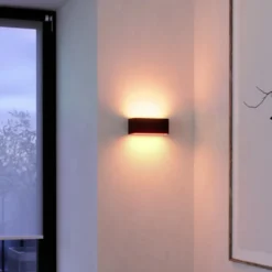 Aplique LED para exterior EGLO connect SANIA-Z, negro, IP55