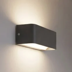 Aplique LED para exterior EGLO connect SANIA-Z, negro, IP55