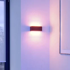 Aplique LED para exterior EGLO connect SANIA-Z, negro, IP55