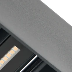 Aplique LED para exterior Esani de Lindby, antracita, arriba/abajo, IP54
