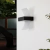 Aplique LED para exteriores Skadi arqueado