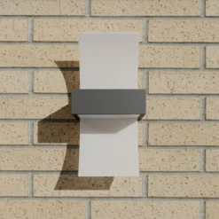 Aplique LED para exteriores Skadi arqueado