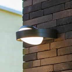 Aplique LED para exterior FELE, gris oscuro, 20 cm, metal, IP54