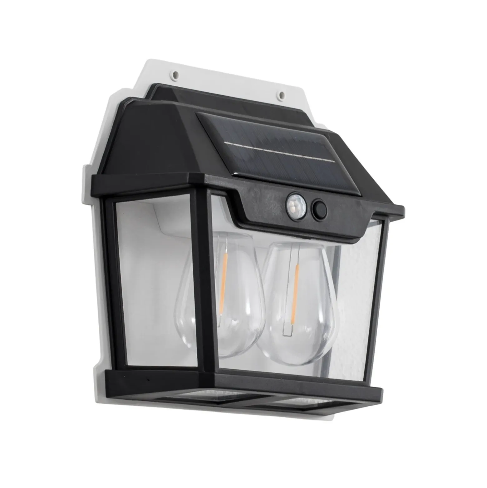 Aplique LED para exterior Filo Double, negro, IP44