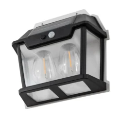 Aplique LED para exterior Filo Double, negro, IP44