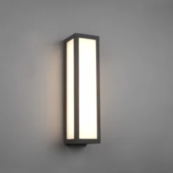 Aplique LED para exterior Fuerte, antracita, aluminio, IP54