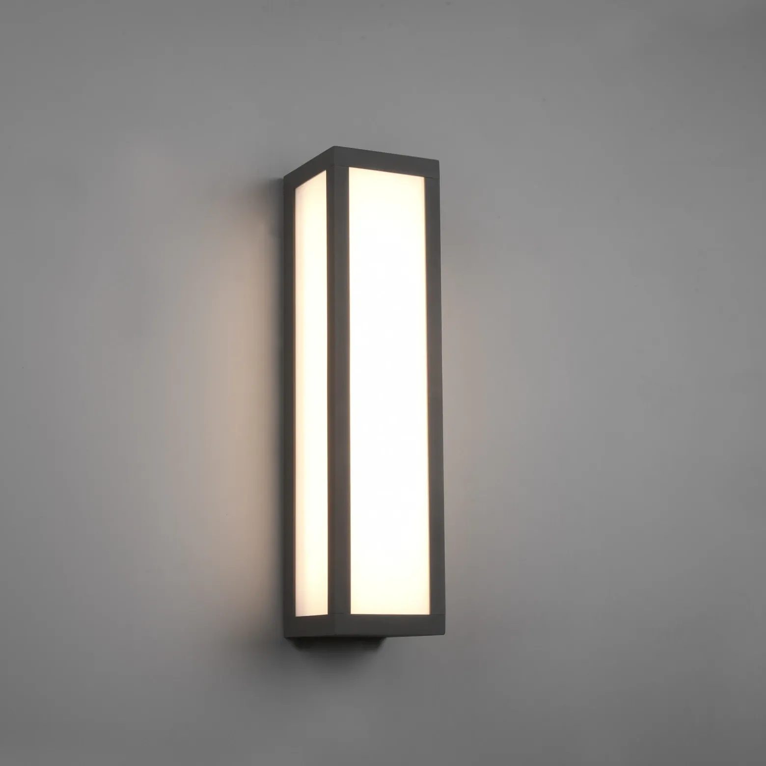 Aplique LED para exterior Fuerte, antracita, aluminio, IP54
