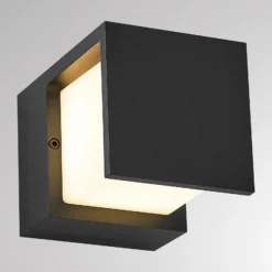 Aplique LED para exterior FYNN-Y, antracita, 12 cm, IP65, CCT con