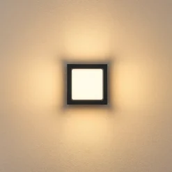Aplique LED para exterior FYNN-X, antracita, 12 cm, IP65, CCT con