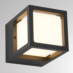 Aplique LED para exterior FYNN-X, antracita, 12 cm, IP65, CCT con