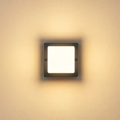 Aplique LED para exterior FYNN-O, antracita, 11 cm, IP65, CCT con
