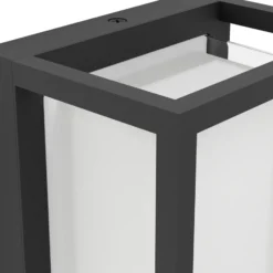 Aplique LED para exterior GENOVESE de EGLO, negro, 24 cm, IP65, CCT