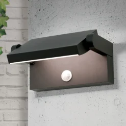 Aplique LED para exterior Ginger, sensor, antracita, IP54