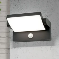 Aplique LED para exterior Ginger, sensor, antracita, IP54