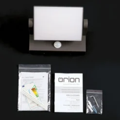 Aplique LED para exterior Ginger, sensor, antracita, IP54
