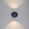 Aplique LED para exterior, grafito, up & down, CCT, atenuable, aluminio