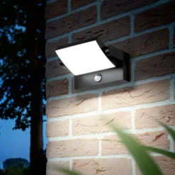 Aplique LED para exterior Ideal Lux Swipe Sensor, antracita, IP54