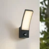 Aplique LED para exterior Ilvita de Lindby, sensor, antracita, IP54