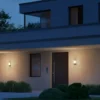 Aplique LED para exterior inteligente STEINEL L 271 DIGI C, color antracita,