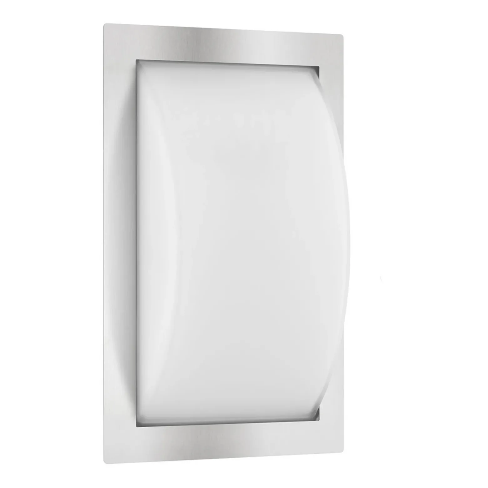Aplique LED para exterior Ivett, acero inoxidable, sensor