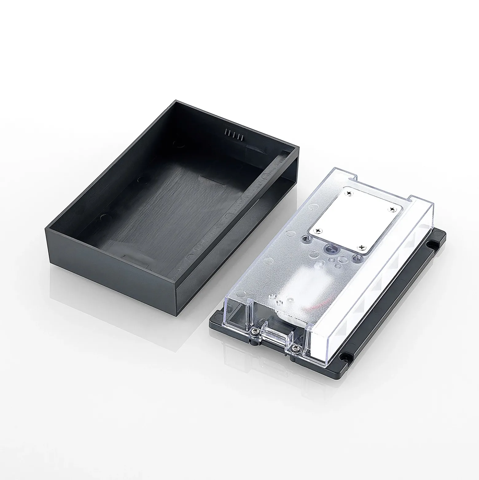 Aplique LED para exterior Jarte de Lindby, 20 cm, down, gris, IP65