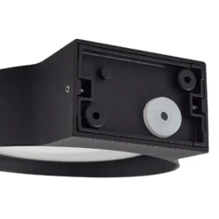 Aplique LED para exterior Jesiba de Lindby, antracita, aluminio, Ø 16 cm