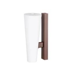 Aplique LED para exterior Jovra de Lucande, acero Corten, altura 32 cm