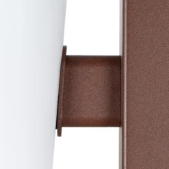 Aplique LED para exterior Jovra de Lucande, acero Corten, altura 32 cm
