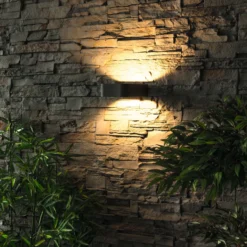 Aplique LED para exterior Juna, antracita, aluminio, IP54, 830
