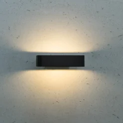 Aplique LED para exterior Juno, antracita, aluminio, IP54, 830