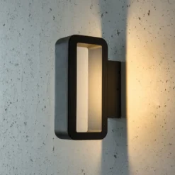 Aplique LED para exterior Juno, antracita, aluminio, IP54, 830