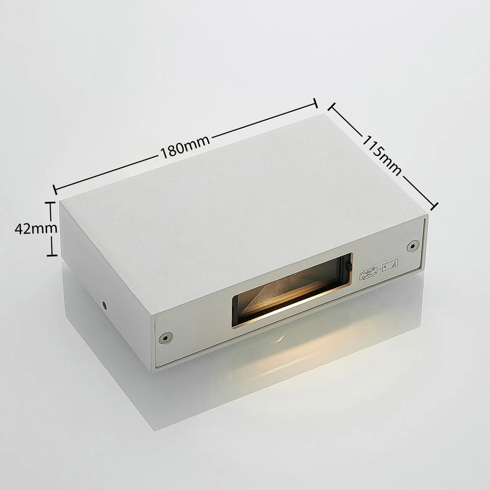 Aplique LED para exterior Katla de aluminio