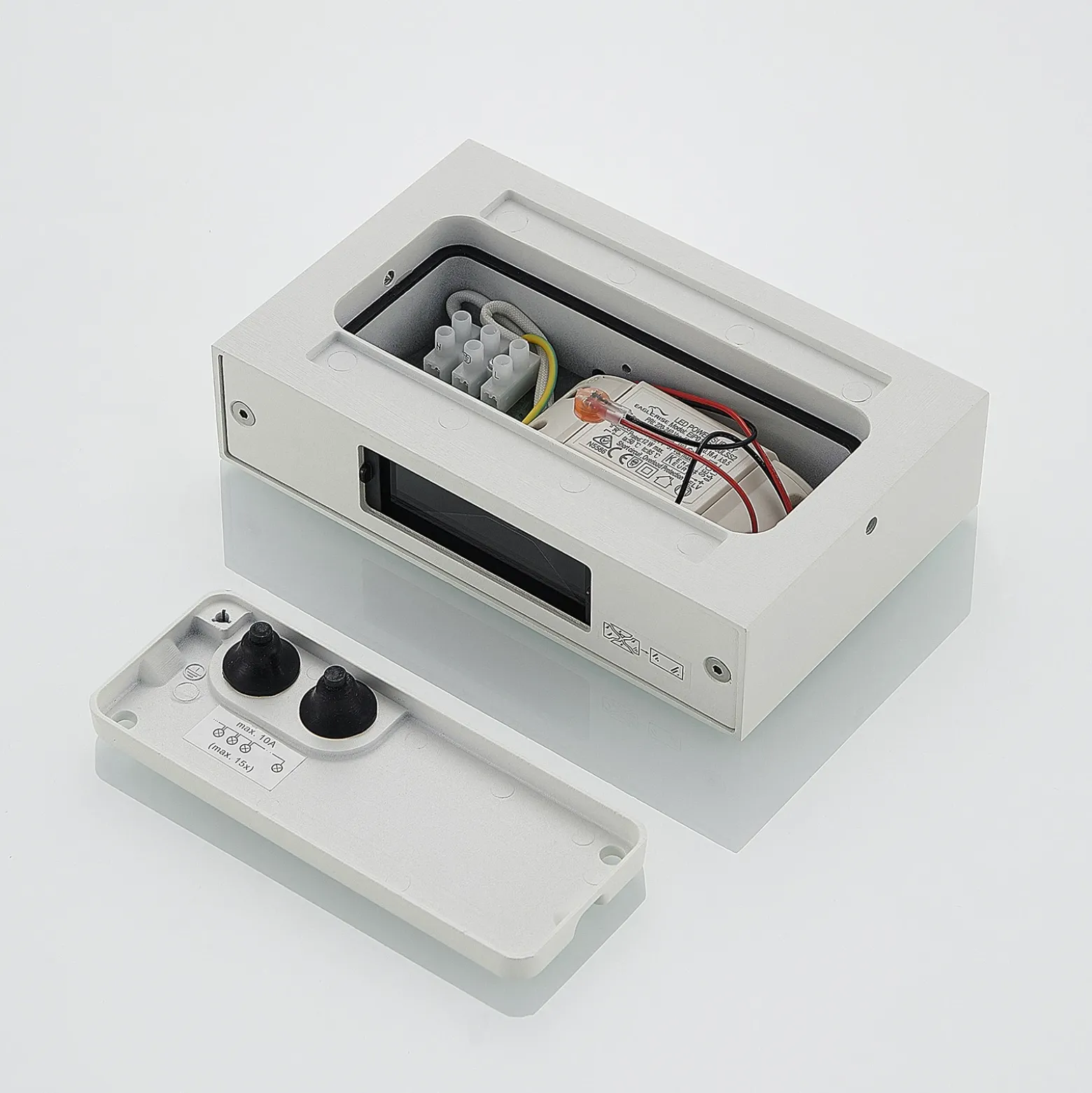 Aplique LED para exterior Katla de aluminio